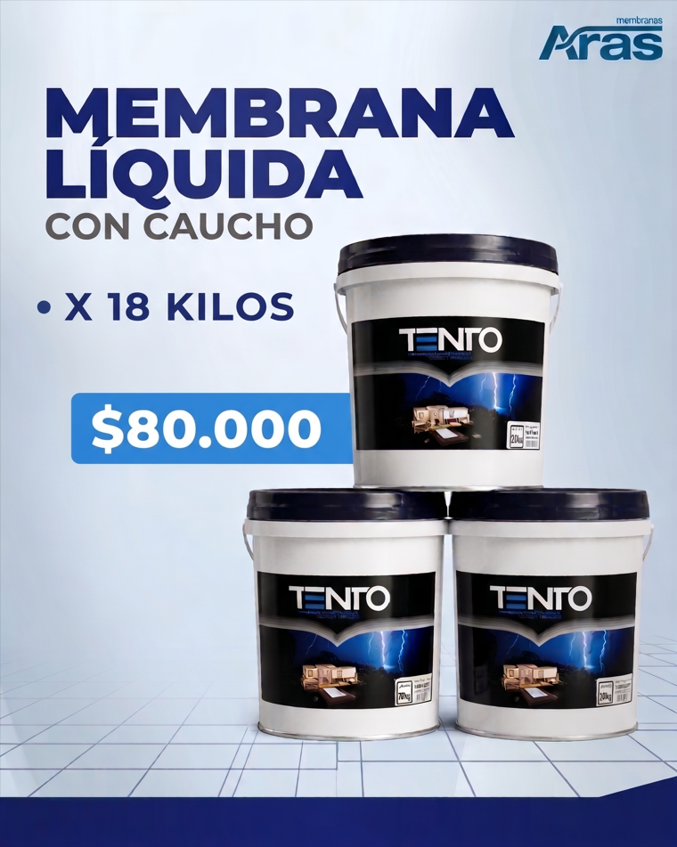 Membrana Líquida con Caucho Tento
